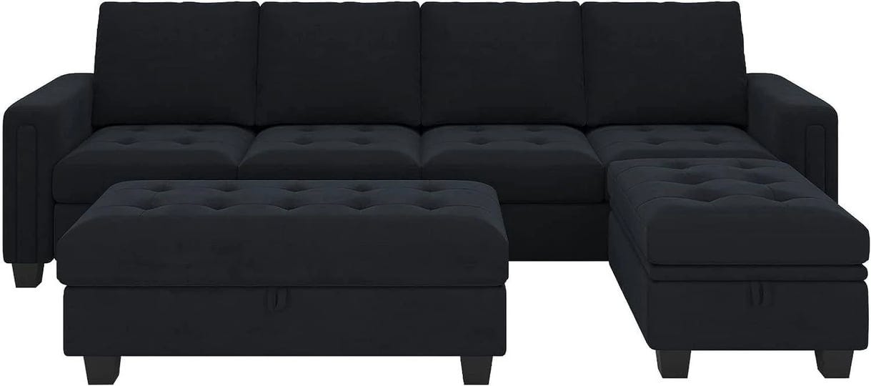 belffin-velvet-convertible-4-seat-sectional-sofa-with-reversible-chaise-l-shaped-sofa-couch-furnitur-1