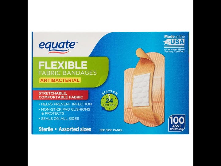 equate-fabric-bandages-flexible-antibacterial-variety-assorted-sizes-100-bandages-1