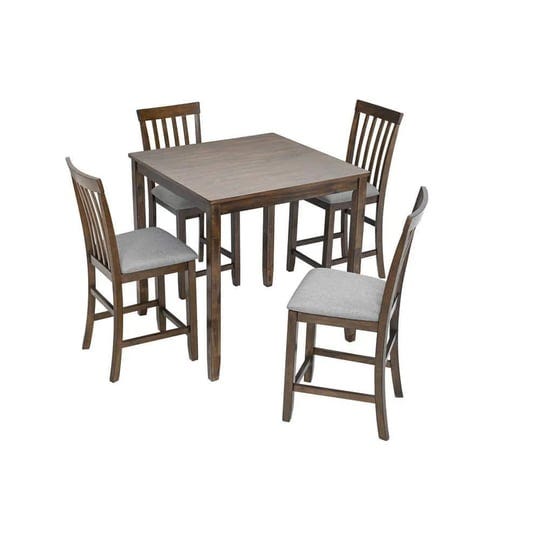 5-piece-square-walnut-wood-top-kitchen-table-set-with-4-chairs-for-small-space-1