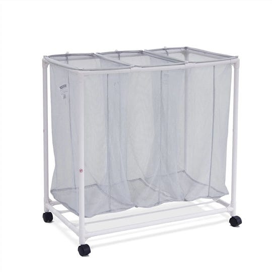 mainstays-3-bag-mesh-rolling-sorter-laundry-cart-silver-1