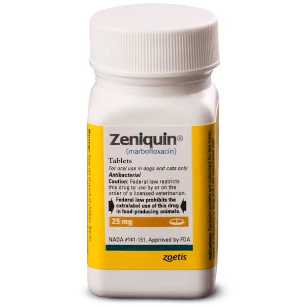 Zeniquin 25 mg Pet Antibiotic Tablets for Dogs | Image