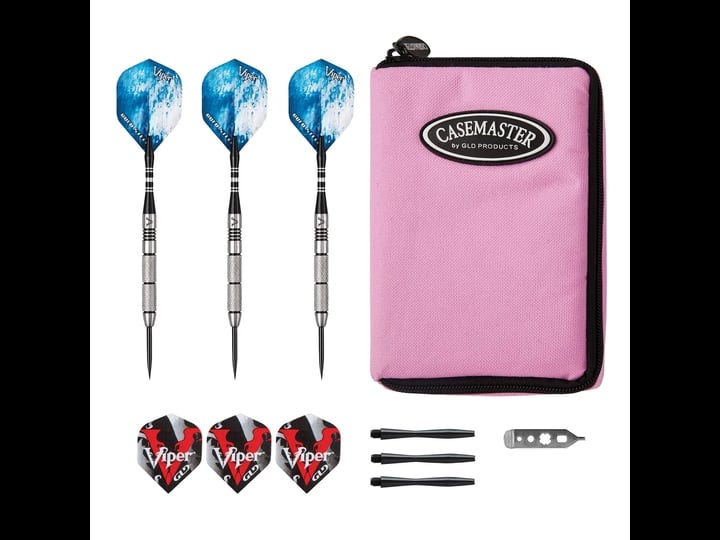 viper-cold-steel-tungsten-steel-tip-darts-21-grams-and-casemaster-select-pink-nylon-dart-case-1