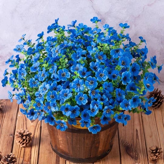 hyeflora-artificial-faux-outdoor-plants-flowers-12-bundles-fake-blue-silk-daisy-with-eucalyptus-for--1