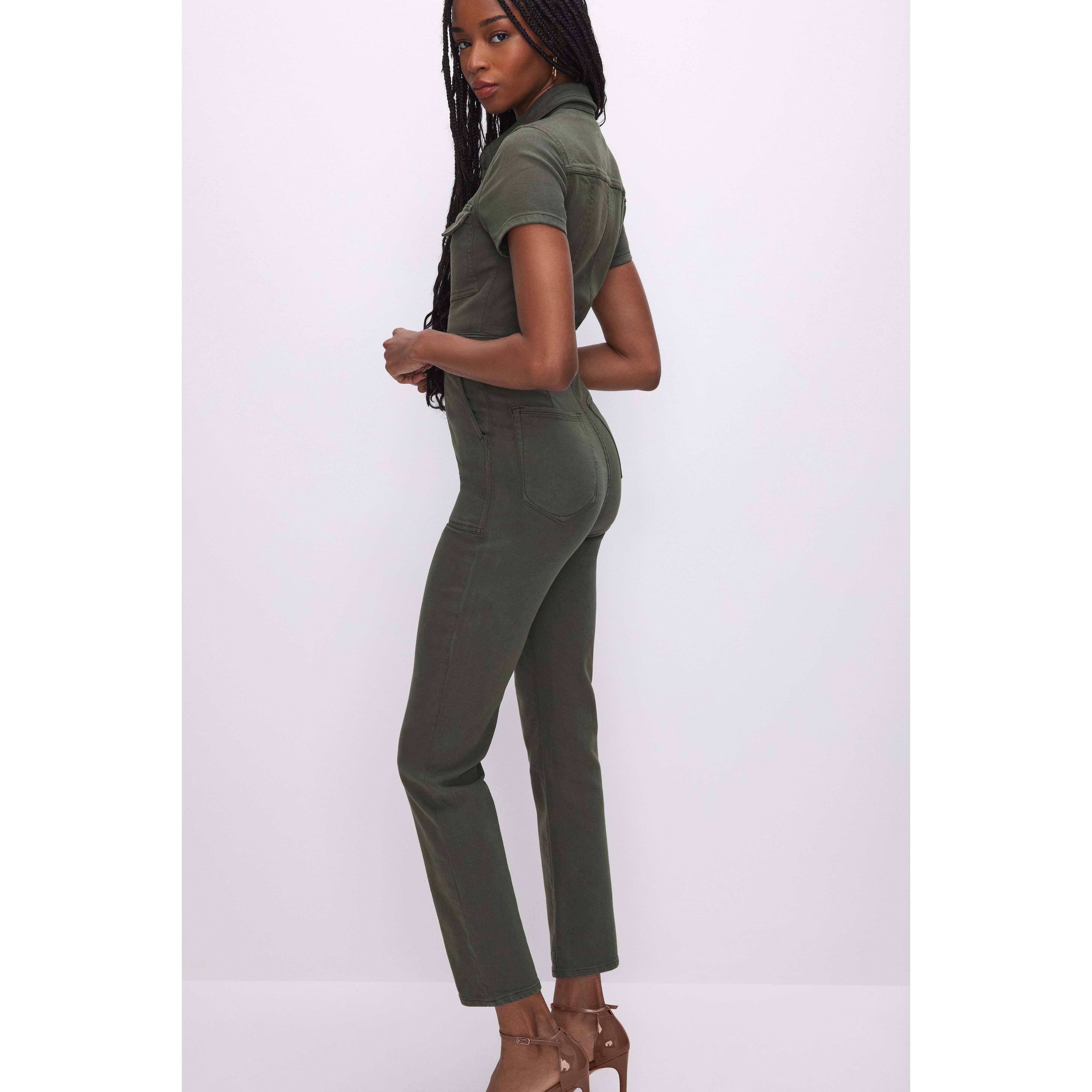 Green Eco-Friendly Jumpsuit by Good American for Confident Women | Image