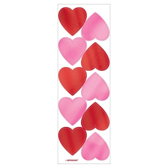 pink-red-valentines-day-hearts-foil-sticker-sheets-6ct-holiday-o-1