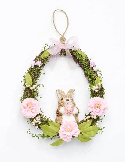 worth-imports-12-easter-wreath-with-sisal-flowers-bunny-multicolor-1