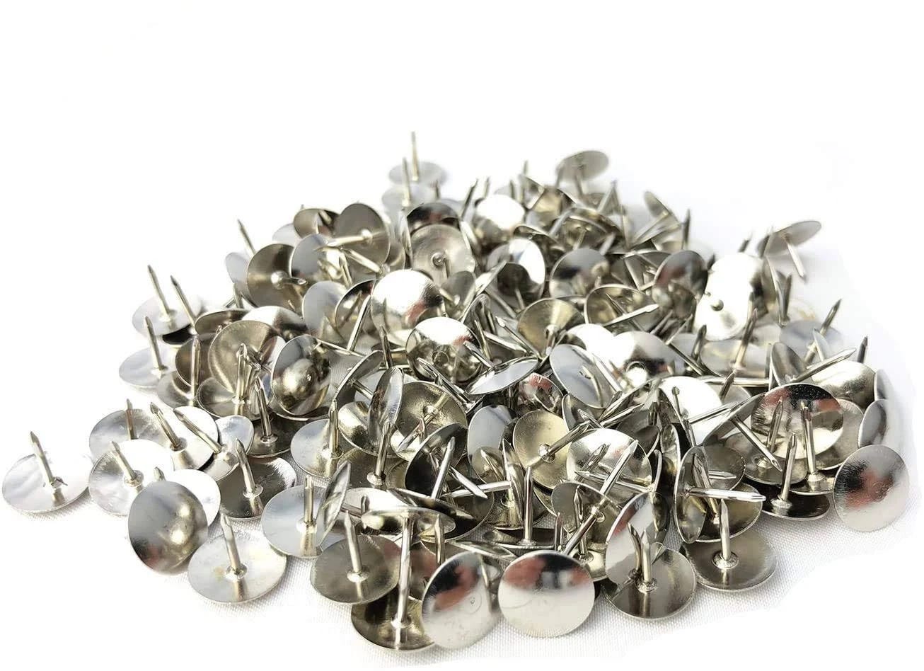 Thumb Tacks: 1000 Pcs Nickel-Plated Silver Sharp Steel Points | Image