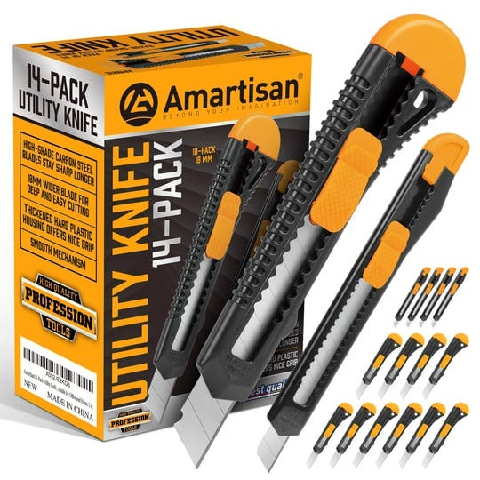 amartisan-14-piece-retractable-box-cutter-utility-knifes-for-boxes-cartons-cardboard-cutting-18mm-9m-1