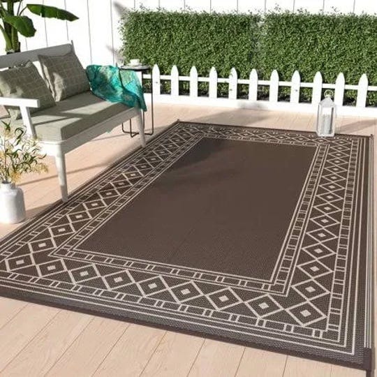 deorab-outdoor-rug-for-patio-clearance5x8-waterproof-matreversible-plastic-camping-coffee-brown-size-1