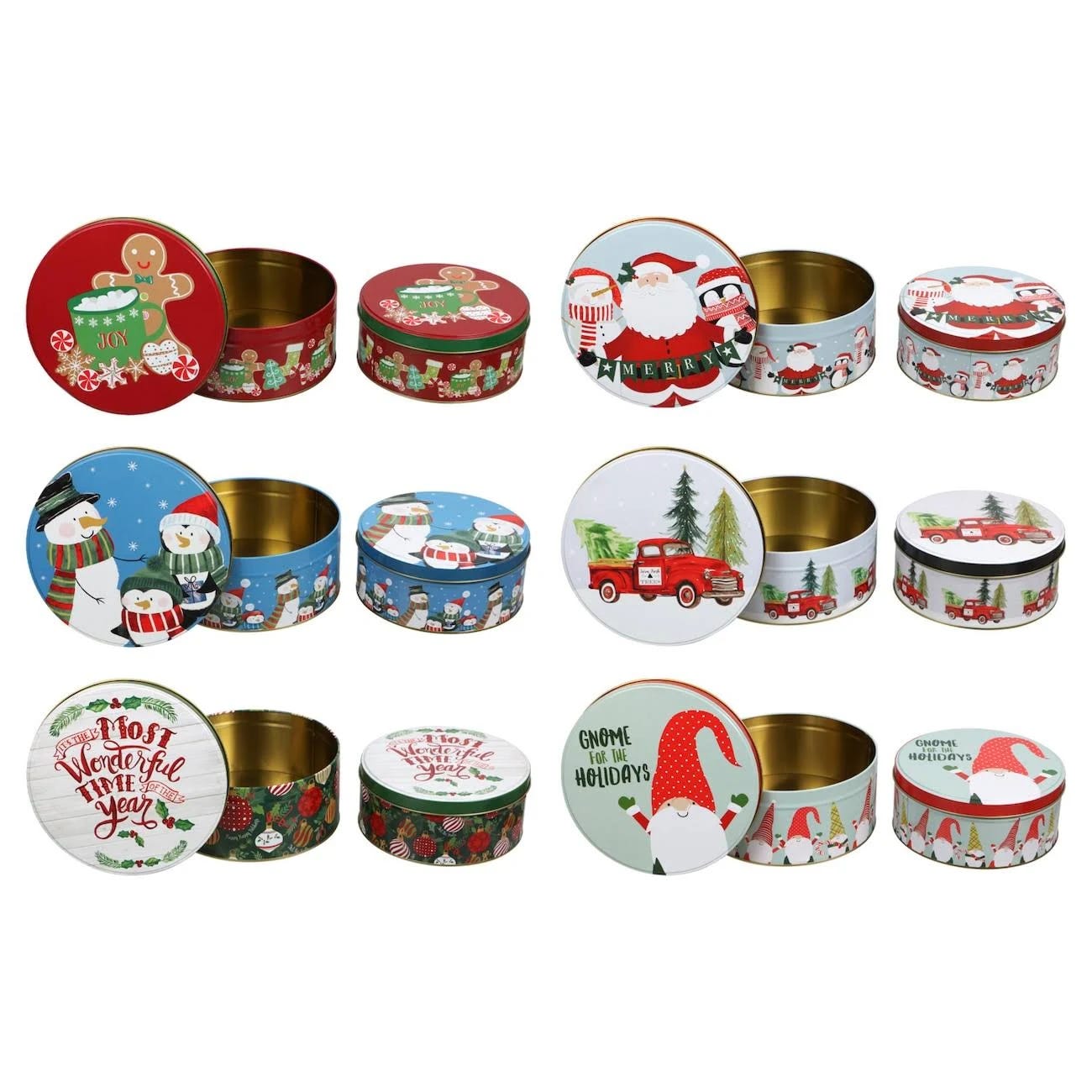 Nesting Greenbrier Christmas Cookie Tins | Image