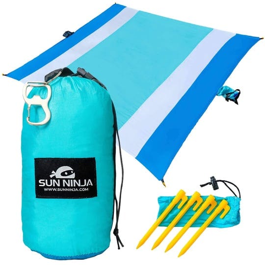 sun-ninja-sand-free-beach-blanket-outdoor-blanket-beach-mat-accessories-10ft-x-9ft-lightweight-blank-1