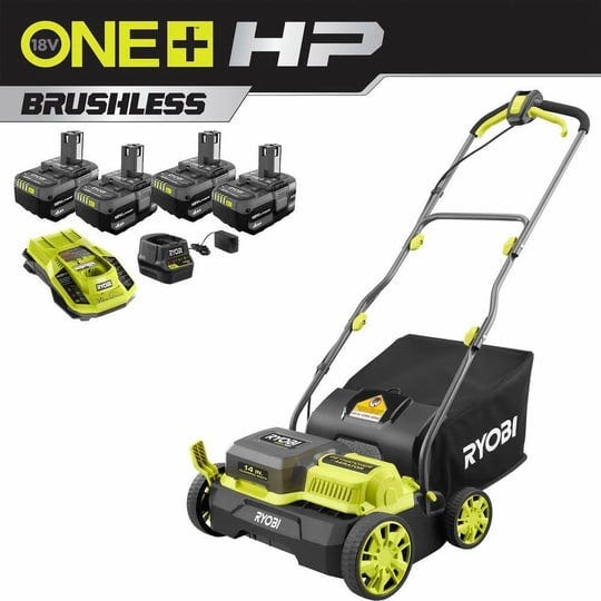 one-hp-18v-brushless-14-in-cordless-battery-dethatcher-aerator-cultivator-with-4-4-0-ah-batteries-an-1