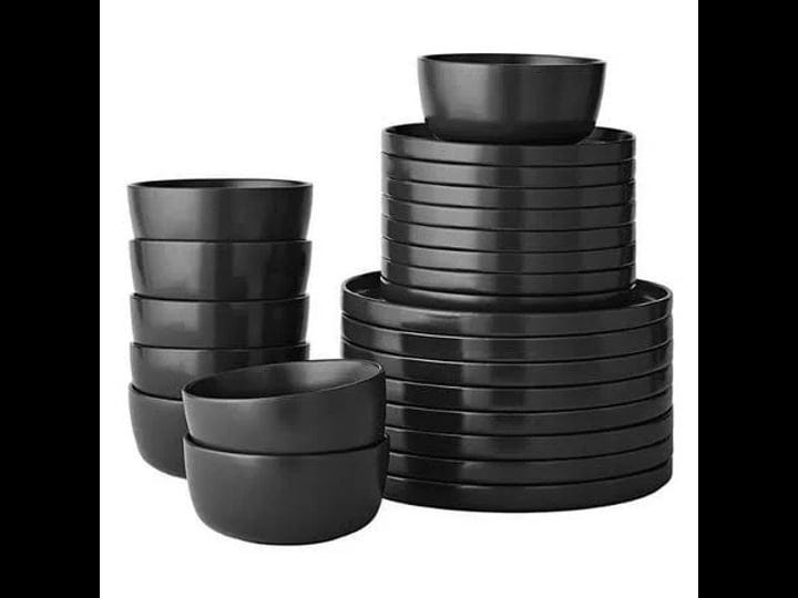 hl121428-24-piece-modern-stoneware-dinnerware-set-black-1