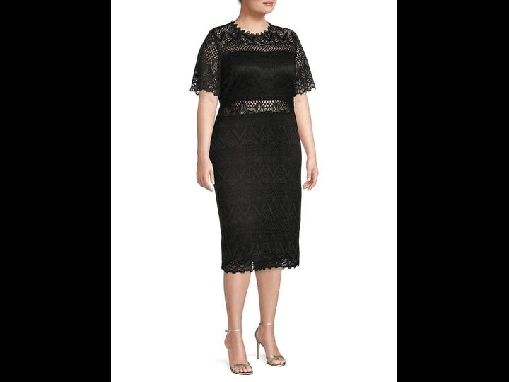 by-design-lucie-elbow-length-sleeve-lace-dress-in-black-at-nordstrom-rack-size-4x-1