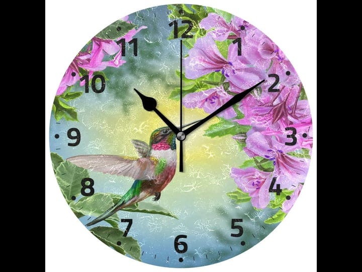 wamika-hummingbirds-bird-flower-wall-clock-battery-operated-non-ticking-silent-round-acrylic-spring--1