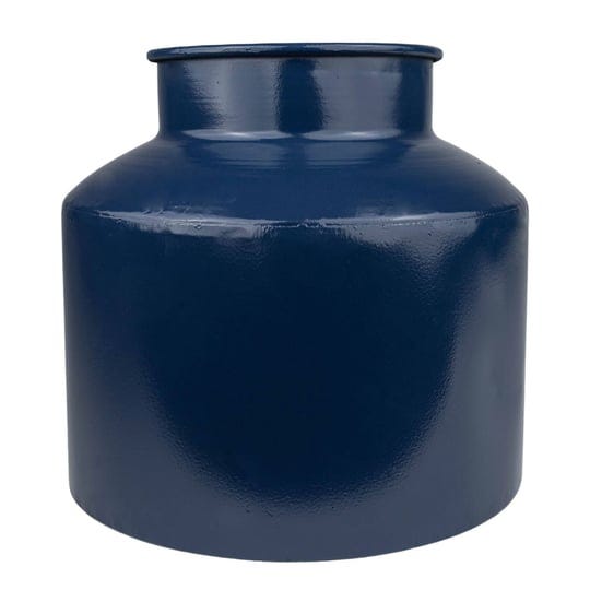 foreside-home-garden-blue-metal-round-vase-1