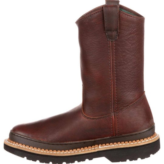 mens-brown-georgia-giant-wellington-pull-on-work-boot-size-11wide-1