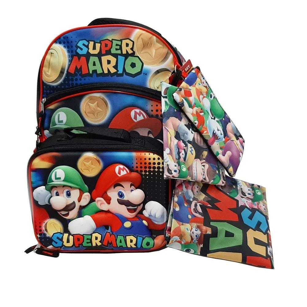 Super Mario Themed Kids' Backpack Set | Image