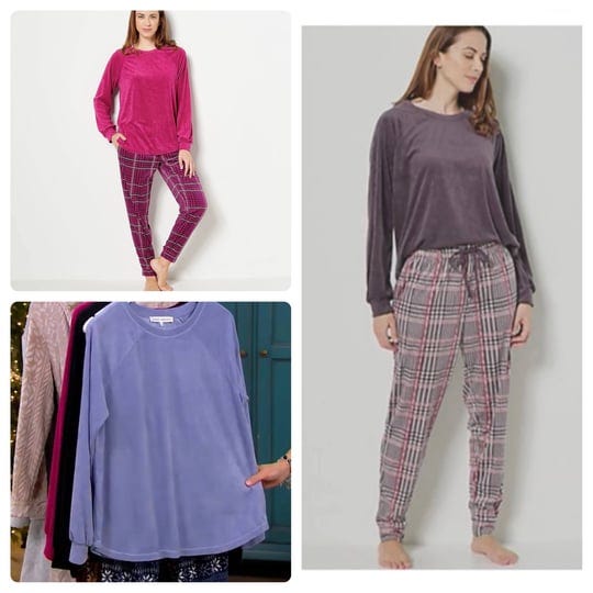 smarams-carole-hochman-petite-silky-velour-long-sleeve-with-jogger-womens-pj-set-orchid-petite-xs-1