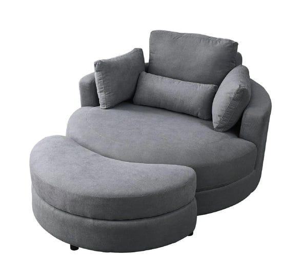 godoco-51-w-swivel-accent-barrel-chair-set-lounge-club-big-round-sofa-with-4-pillows-and-storage-ott-1