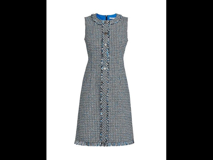santorelli-womens-tweed-sheath-dress-electric-blue-size-13