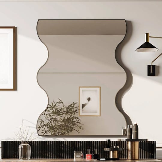 wall-mirror-30x35-inch-rectangular-mirror-with-2-wavy-sides-metal-framed-mirror-vanity-mirror-dressi-1