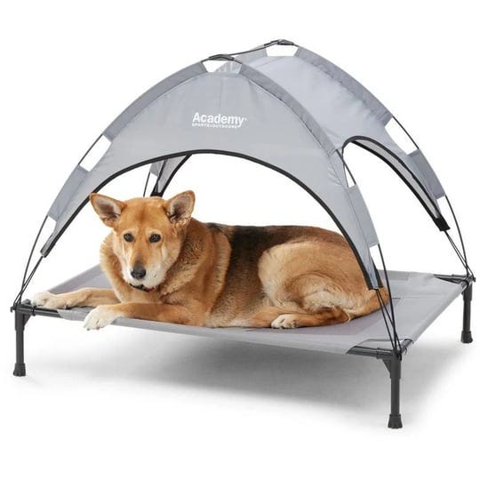 academy-sports-outdoors-elevated-canopy-dog-bed-dark-grey-pet-shelters-bedding-carr-1