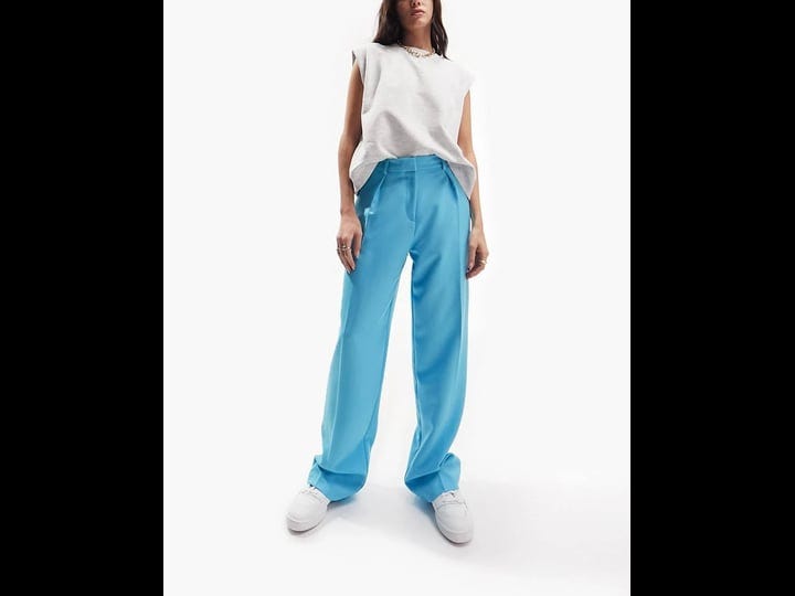 asos-design-slouchy-straight-leg-trousers-in-turquoise-1