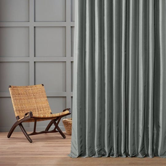 exclusive-fabrics-faux-silk-extra-wide-blackout-single-curtain-panel-size-100-x-108-silver-1