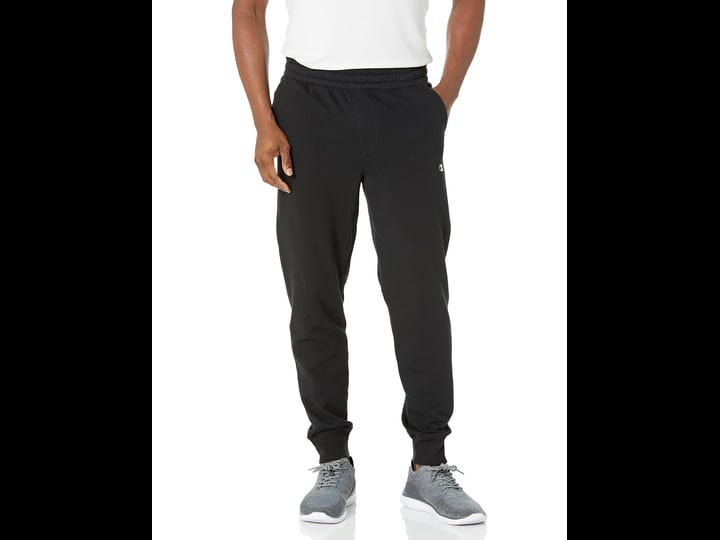 champion-authentic-originals-mens-sueded-fleece-jogger-sweatpants-black-large-1