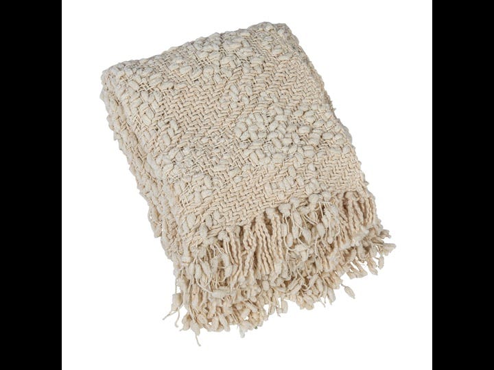 woven-cotton-blend-cable-knit-throw-1