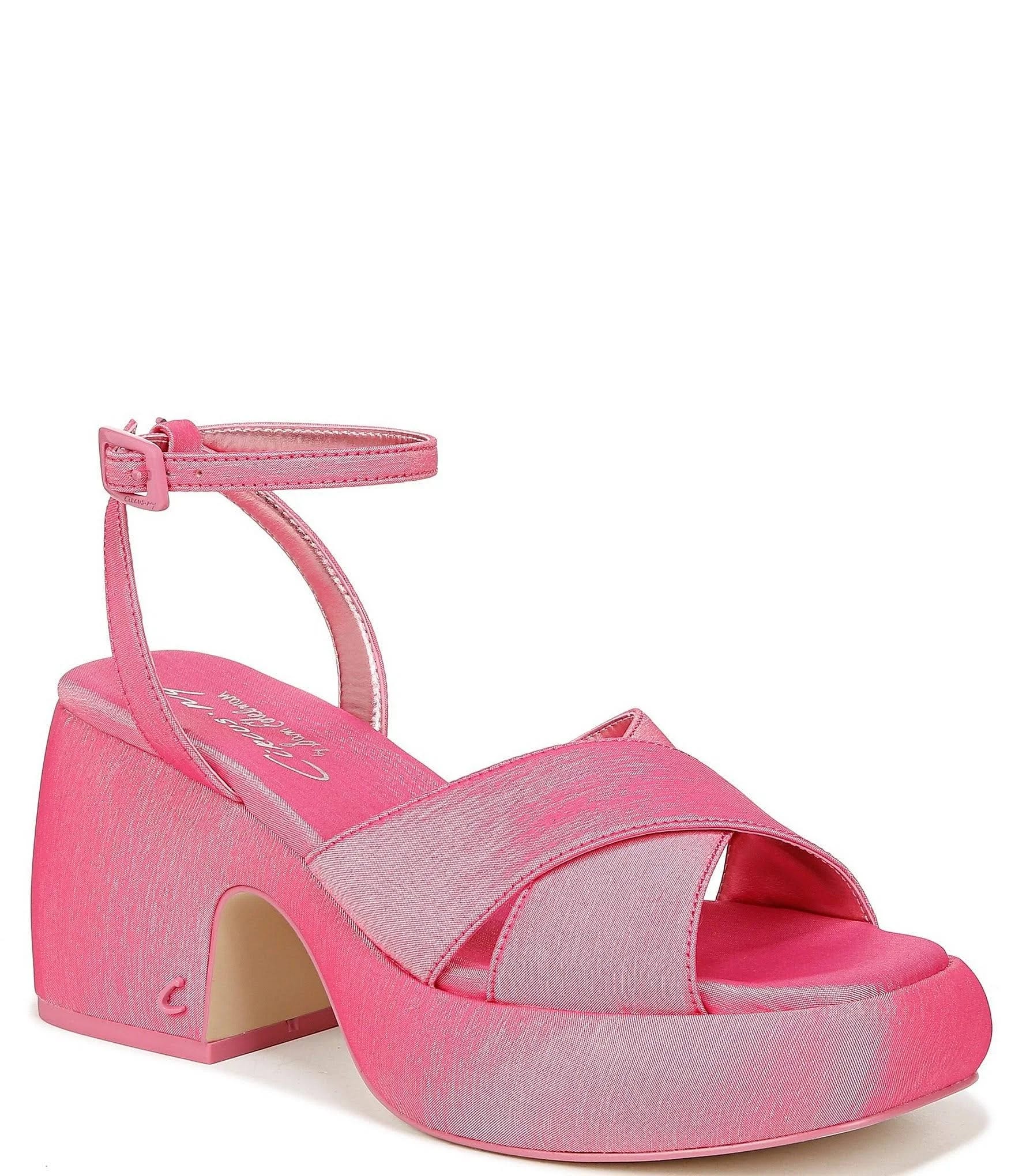 Hot Pink Platform Sandals by Circus NY Sam Edelman Isadora in 12M | Image