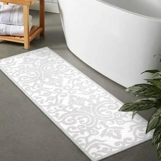 uphome-bathroom-runner-light-gray-vintage-floral-long-bathroom-rugs-non-slip-machine-washable-soft-v-1