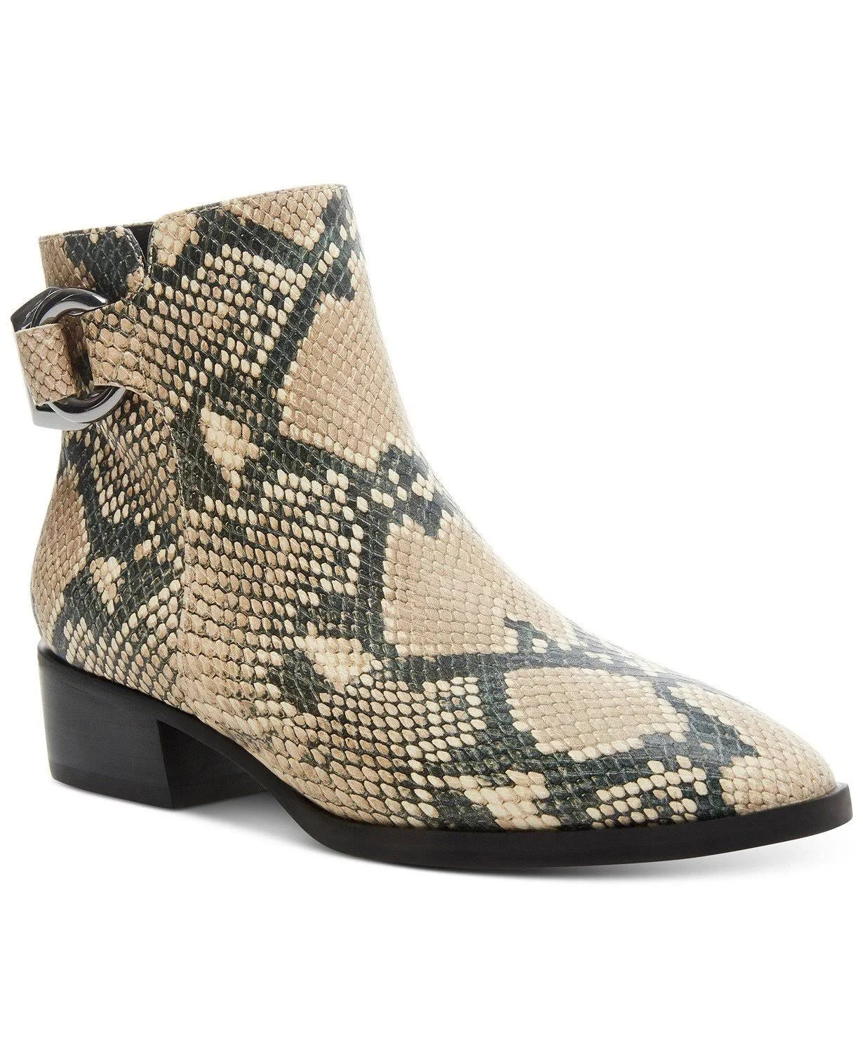 Fashionable Snake Print Booties for Women | Image