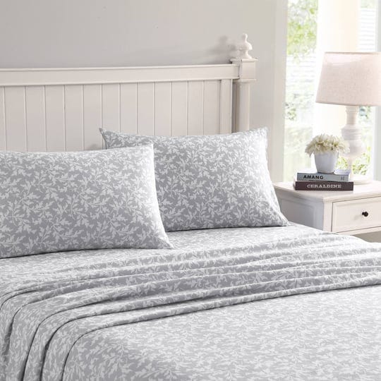 laura-ashley-crestwood-flannel-sheet-set-grey-king-1