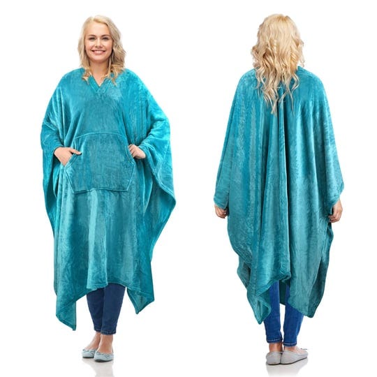 catalonia-fleece-wearable-blanket-poncho-for-adult-women-fleece-aqua-1