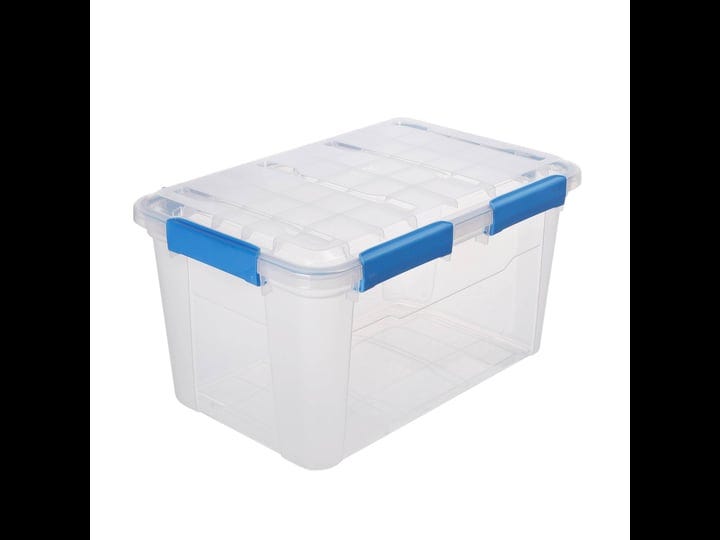 ezy-storage-ip67-rated-50l-waterproof-plastic-storage-tote-with-lid-clear-1