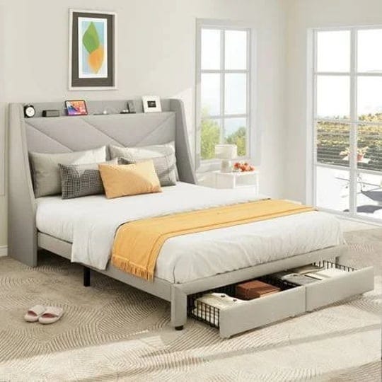 dextrus-dextrus-queen-size-bed-frame-with-type-c-usb-port-and-2-drawers-storage-bed-frame-upholstere-1