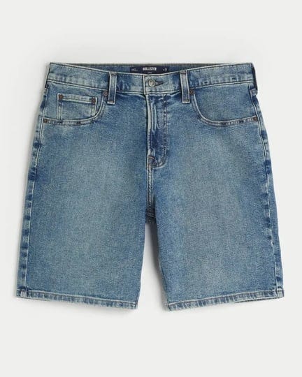 mens-medium-wash-loose-denim-shorts-9-in-medium-size-36-from-hollister-1