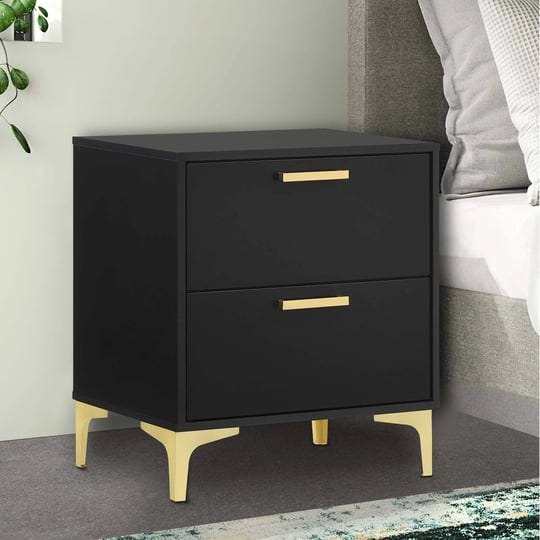 lif-25-inch-modern-2-drawer-nightstand-gold-metal-accents-jet-black-1