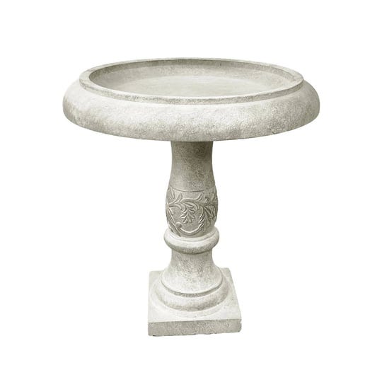 kante-rc01098a-c80091-lightweight-traditional-flower-pattern-birdbath-weathered-concrete-1