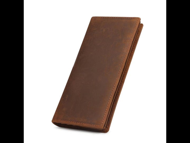 kattee-mens-vintage-look-genuine-leather-long-bifold-wallet-brown-1