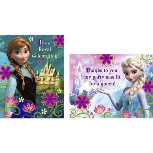 disney-frozen-invitations-thank-you-postcards-8-each-1