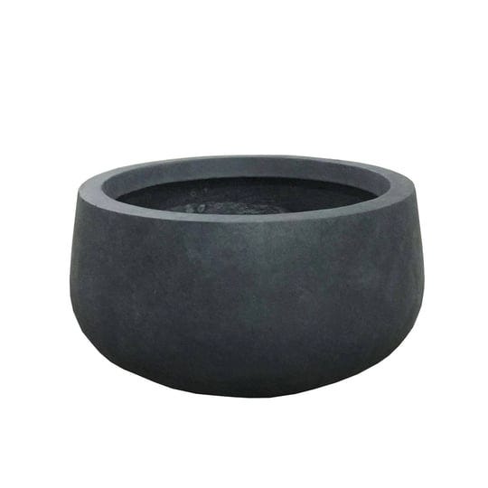kante-rc0051b-c60121-lightweight-concrete-outdoor-round-bowl-planter-charcoal-1