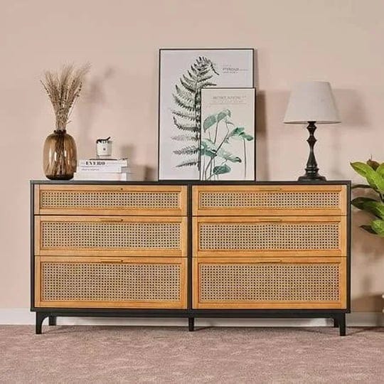 amerlife-natural-woven-rattan-6-drawers-dresser-solid-wood-chest-of-drawers-for-bedroom-retro-tall-s-1