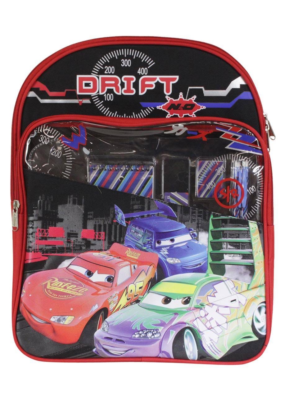 Disney Pixar Cars Themed Kids Backpack with Stationery Set | Image