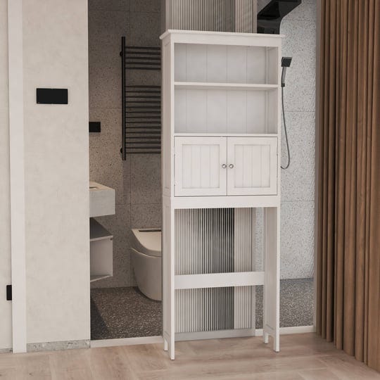over-the-toilet-bathroom-storage-cabinet-with-2-doors-shelf-white-1