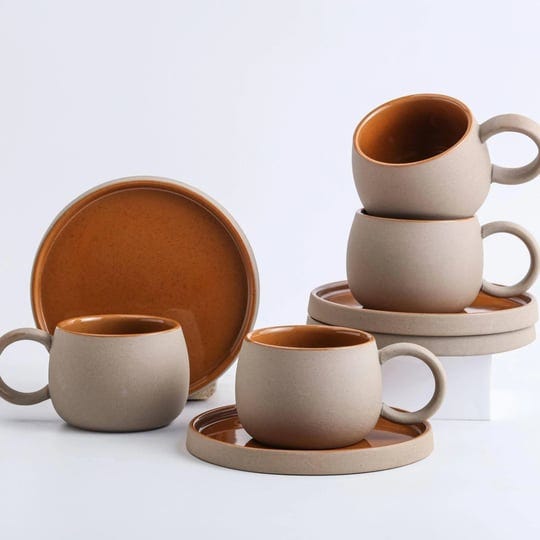 elegant-4-piece-brown-ceramic-coffee-cups-and-saucers-set-4-cups-4-saucers-8oz-espresso-cappuccino-t-1