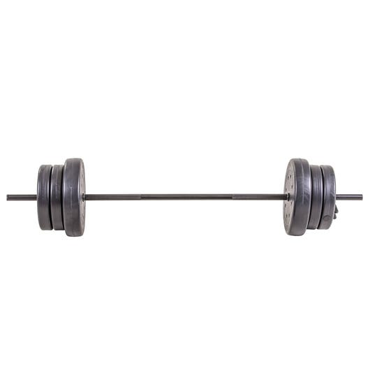 us-weight-55-lb-barbell-weight-set-with-3-piece-threaded-barbell-bar-two-locking-spring-clips-1