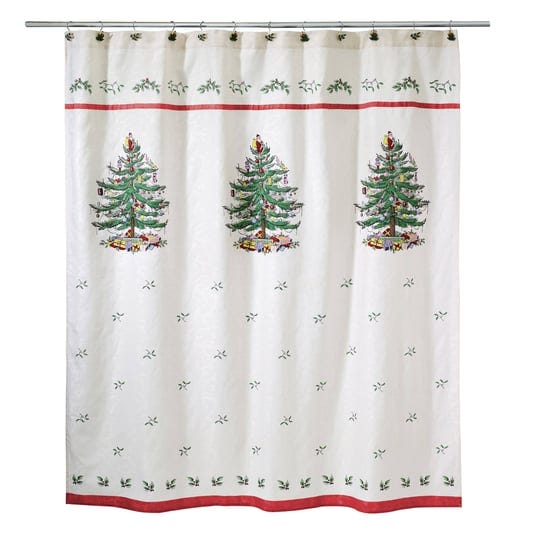 avanti-red-spode-christmas-tree-shower-curtain-1